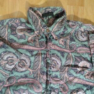 Vintage Woody Paisley Pattern Hawaiian Shirt